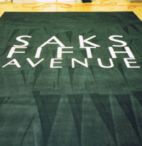 Saks Fifth Avenue custom entry rug